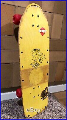 NOS VINTAGE VISION YELLOW THINK ABOUT IT.. SKATEBOARD STICKER