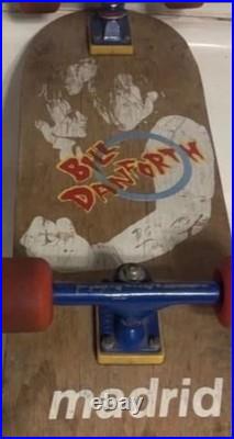 100% Authentic Madrid Skateboard Signed USA History Skateboarder Bill Danforth