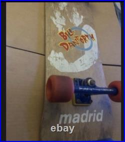 100% Authentic Madrid Skateboard Signed USA History Skateboarder Bill Danforth