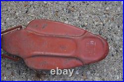 1930s SKOOTER SKATE RED ROCKET 3 WHEEL ORIGINAL PAINT DETACH T HANDLE SKATEBOARD