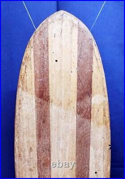 1960's Era / Sincor Venice Calif. / Wooden Skateboard with Clay Wheels