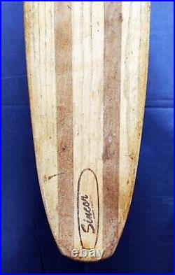 1960's Era / Sincor Venice Calif. / Wooden Skateboard with Clay Wheels