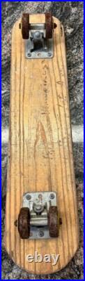 1960's Hawaiian Surf Wooden Skateboard No 7 22 Metal Masters Philly Vintage 1960's Hawaiian Surf Wooden Skateboard No 7 22 Metal Masters Philly Vintage