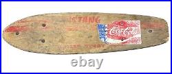 1960's MUSTANG Roller Derby No. 15 WOOD Skateboard w Original Wheels And Trucks 1960's MUSTANG Roller Derby No. 15 WOOD Skateboard w Original Wheels And Trucks