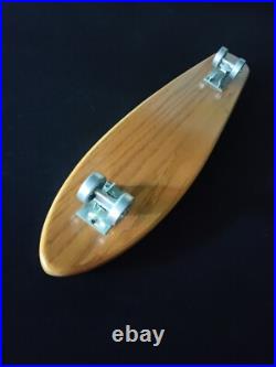 1960's Oak Longboard Skateboard Steel Wheels