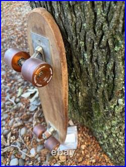 1960's Roller Derby Deluxe #20 skateboard. Rare white logo round tail HTF
