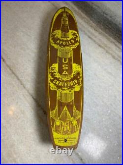 1960s Apollo Apolo Skateship Wood Wooden Skateboard Skate Board Metal Wheels