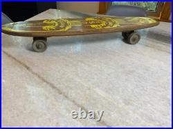 1960s Apollo Apolo Skateship Wood Wooden Skateboard Skate Board Metal Wheels