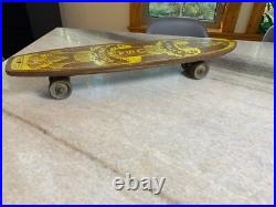 1960s Apollo Apolo Skateship Wood Wooden Skateboard Skate Board Metal Wheels
