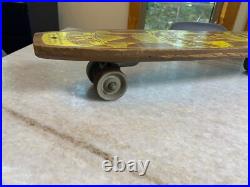 1960s Apollo Apolo Skateship Wood Wooden Skateboard Skate Board Metal Wheels