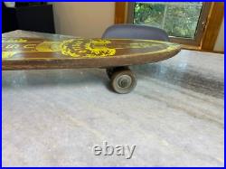 1960s Apollo Apolo Skateship Wood Wooden Skateboard Skate Board Metal Wheels