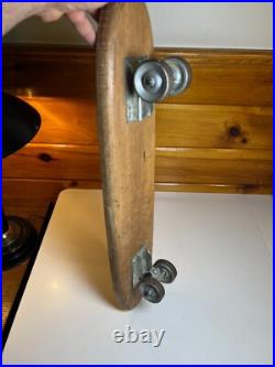 1960s Apollo Apolo Skateship Wood Wooden Skateboard Skate Board Metal Wheels
