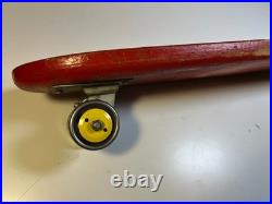 1960s Apollo Apolo Skateship Wood Wooden Skateboard Skate Board Metal Wheels