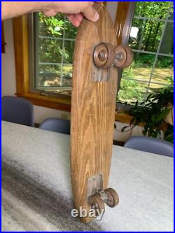 1960s Apollo Apolo Skateship Wood Wooden Skateboard Skate Board Metal Wheels
