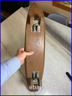 1960s Apollo Apolo Skateship Wood Wooden Skateboard Skate Board Metal Wheels