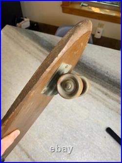 1960s Apollo Apolo Skateship Wood Wooden Skateboard Skate Board Metal Wheels