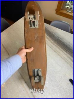 1960s Apollo Apolo Skateship Wood Wooden Skateboard Skate Board Metal Wheels