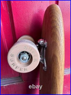 1960s Hobie Super Surfer Skateboard Clay Wheels Oak Deck Sidewalk Surfboard
