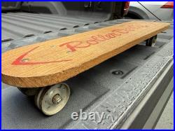 1960s Roller Derby Skateboard steel wheels super rare first edition HTF natty