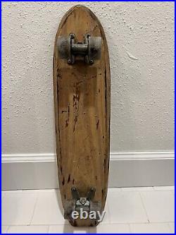1960s Vintage Wood NASH 17 Rat Fink Side Walk SURFBOARD 22 Rare Skateboard
