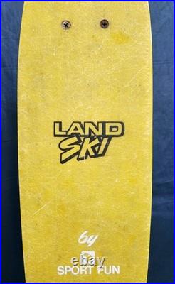 (1970's Era) Sport Fun / Land Ski / Yellow Fiberglass Skateboard