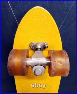 (1970's Era) Sport Fun / Land Ski / Yellow Fiberglass Skateboard