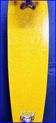 (1970's Era) Sport Fun / Land Ski / Yellow Fiberglass Skateboard