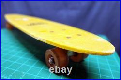 (1970's Era) Sport Fun / Land Ski / Yellow Fiberglass Skateboard