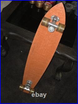 1970's X-Caliber Skateboard Fiberglass Longboard Vintage