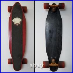 1970s Gordon & Smith FibreFlex Double Cutaway Slalom Skateboard, ACS 580 Trucks