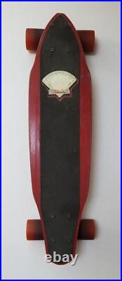 1970s Gordon & Smith FibreFlex Double Cutaway Slalom Skateboard, ACS 580 Trucks