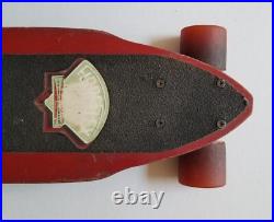 1970s Gordon & Smith FibreFlex Double Cutaway Slalom Skateboard, ACS 580 Trucks