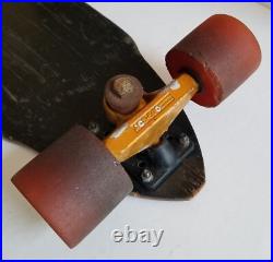 1970s Gordon & Smith FibreFlex Double Cutaway Slalom Skateboard, ACS 580 Trucks