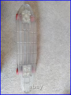 1970s Pro Line By Roller Sports Clear/Translucent Vintage Skateboard Good Shape