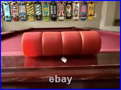 1970s Vintage Kryptonics Skateboard Wheels Red Used Old School Sims Alva Rare