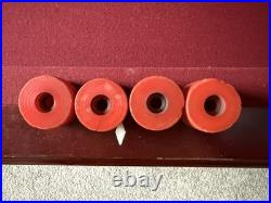 1970s Vintage Kryptonics Skateboard Wheels Red Used Old School Sims Alva Rare