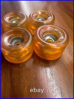 1976 Skateboard NOS Wheels MetaFlex Loose Bearing Vintage Smaller Set. Bahne ET