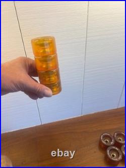 1976 Skateboard NOS Wheels MetaFlex Loose Bearing Vintage Smaller Set. Bahne ET