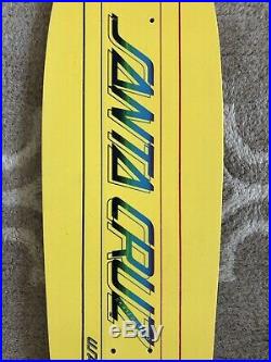 1977 NOS Santa Cruz Kick Tail Vintage Skateboard Epoxy Deck 70s Phillips