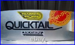 1977 Quicksilver Quicktail Skateboard Tracker Trucks George Powell RARE 1977 Quicksilver Quicktail Skateboard Tracker Trucks George Powell RARE