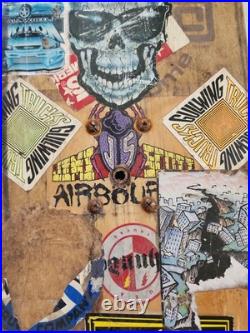 1980S ZORLAC Gargoyle Jimi Scott Airbourne Skateboard Deck Truck & Wheels READ