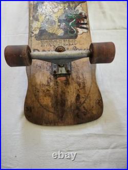 1980S ZORLAC Gargoyle Jimi Scott Airbourne Skateboard Deck Truck & Wheels READ