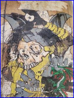 1980S ZORLAC Gargoyle Jimi Scott Airbourne Skateboard Deck Truck & Wheels READ