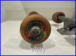 1980's Santa Cruz OJ II Skateboard Wheels 64mm 97A with Independent Trucks