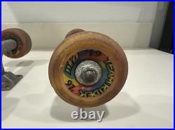 1980's Santa Cruz OJ II Skateboard Wheels 64mm 97A with Independent Trucks