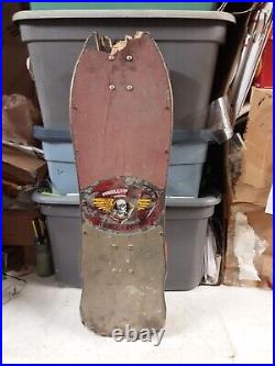 1980's VINTAGE POWELL PERALTA RIPPER SKATEBOARD DECK, WHEELS, ETC and Hat