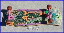 1980's VISION LOBSTER TAIL COMPLETE SKATEBOARD with GULL WING PRO BONES/TRUCKS