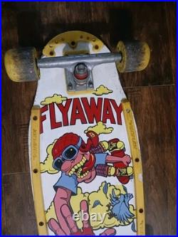 1980's Variflex Flyaway Skateboard Deck Trucks Vintage OG Great Color Unrestored