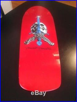 1980's Vintage Powell Peralta Sword and Skull Skateboard Deck ORIGINAL Owner