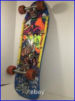 1980's Vintage Sims Kevin Staab Skateboard Pirate Scene SUPER RARE Amazing Color